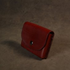 Pouzdro na karty, minipeněženka na druk- vínové