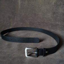 Opasek černý s nerez přezkou
