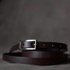 Kožený opasek - Klasik tmavě hnědý
