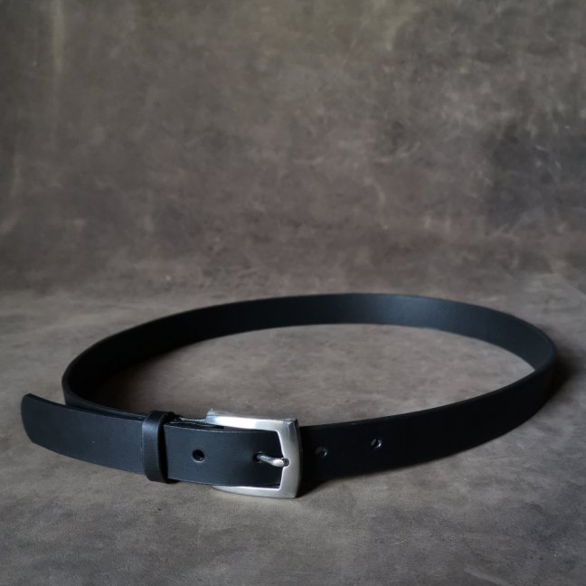 Opasek černý s nerez přezkou