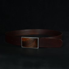 Opasek s originální dřevěnou sponou