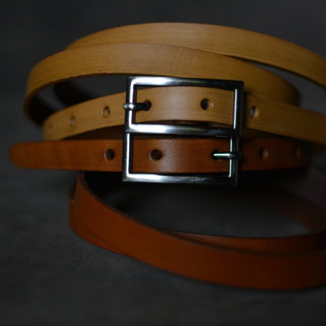 Kožený opasek - Klasik pískový