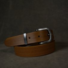 Kožený opasek - Klasik světle hnědý