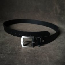 Opasek černý s nerez přezkou